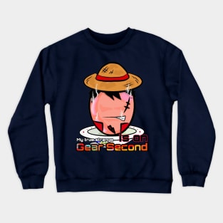 Lucky Egg Wannabe Straw Hat Pirates Boy Gear 2 Crewneck Sweatshirt